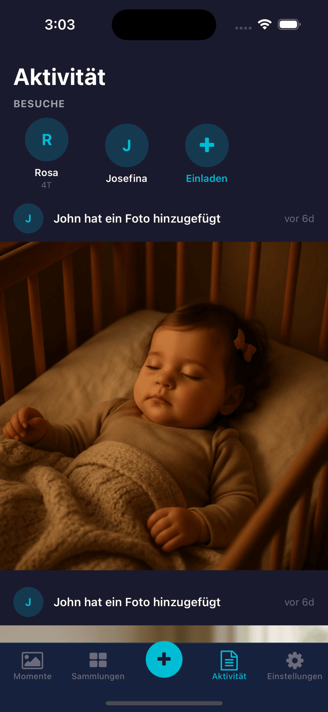 Activity feed