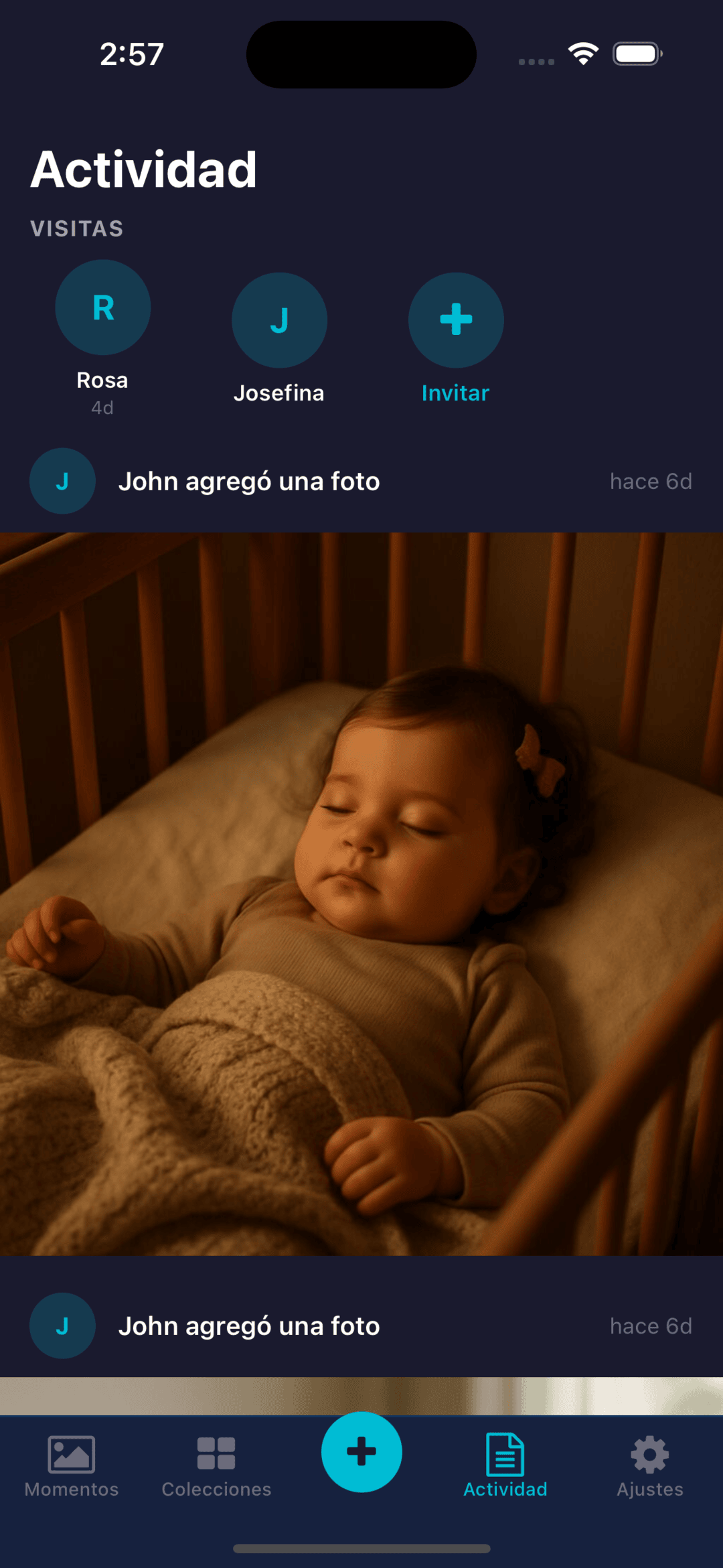 Activity feed
