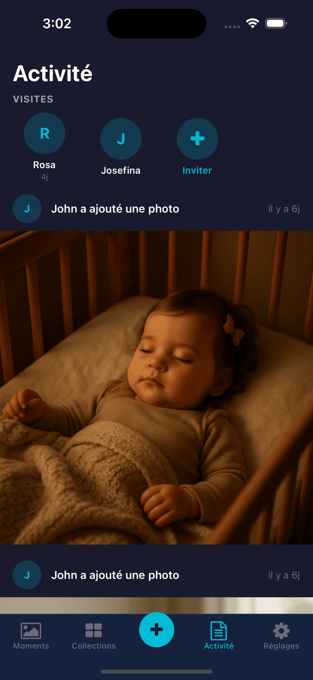 Activity feed