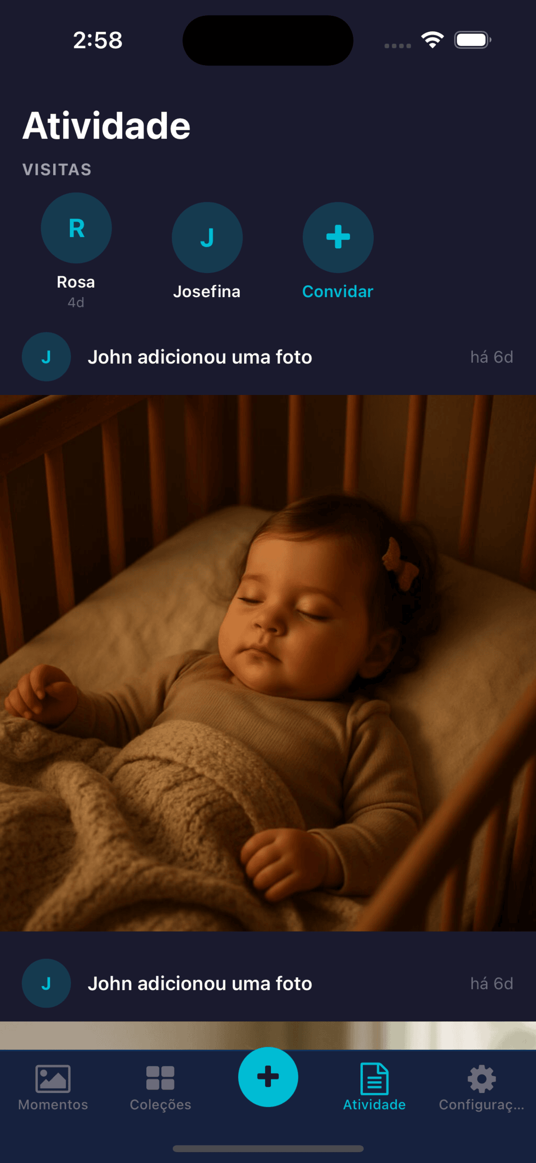 Activity feed